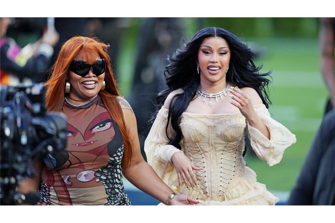 Rapperin Cardi B war ebenfalls Teil der Halbzeitshow