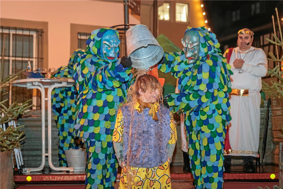 Rathaussturm 2026 in Murrhardt mit Narrentaufe und Narrenbaum stellen. Emil Schö...