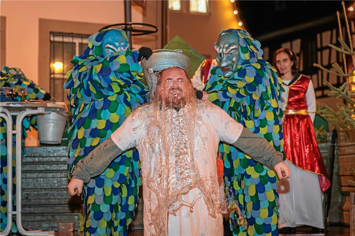 Rathaussturm 2026 in Murrhardt mit Narrentaufe und Narrenbaum stellen. Daniel Kö...