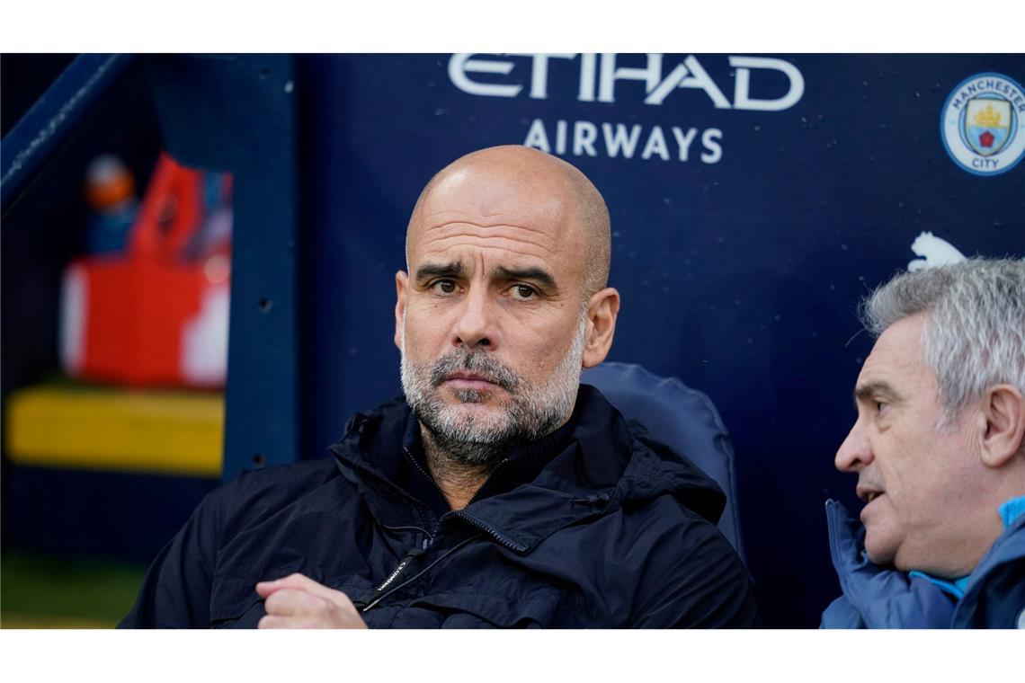 FC Liverpool titelreif: 2:0 bei Manchester City Ratlos: Pep Guardiola steckt mit Manchester City weiter tief in der Krise.