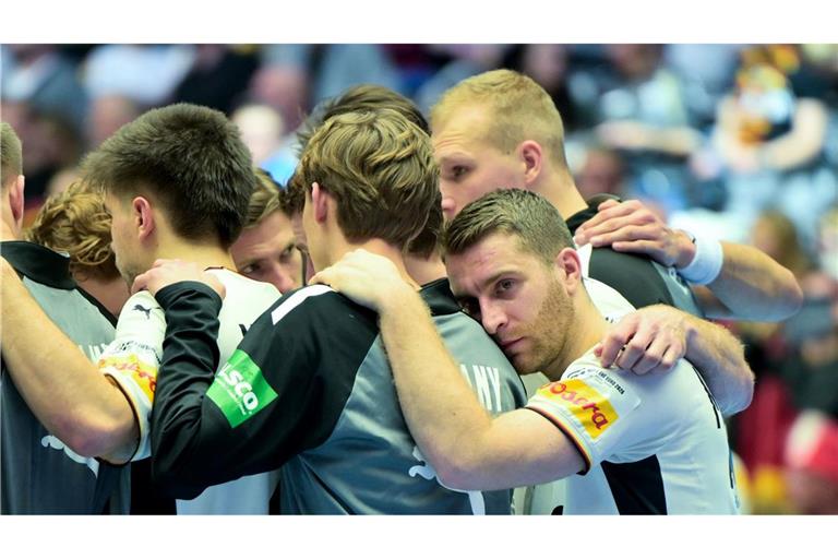 Ratlos und enttäuscht: Deutschlands Handballer nach dem zweiten EM-Spiel.