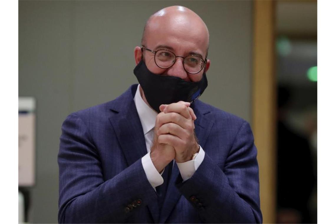 EU-Kompromiss zu Corona-Paket - Deutschland zahlt mehr Ratspräsident Charles Michel hatte mehrfach Kompromissvorschläge vorgelegt. Foto: Stephanie Lecocq/EPA Pool via AP/dpa
