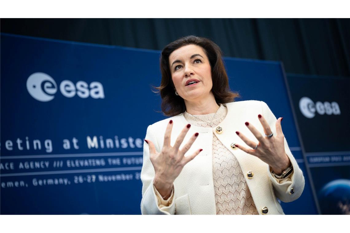 Raumfahrtministerin Bär will das Budget aufstocken.