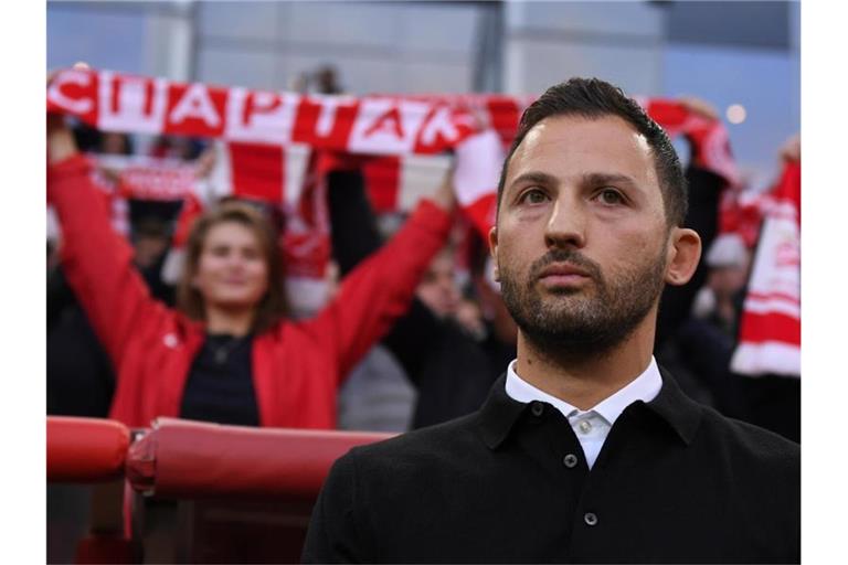 RB-Coach Domenico Tedesco war bis Mai 2021 Trainer von Spartak Moskau. Foto: Alexander Vilf/Sputnik/dpa