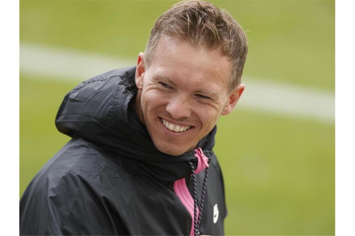 Nagelsmann will Flick beim FC Bayern folgen - Rekordablöse? RB Leipzig fordert für Trainer Julian Nagelsmann wohl eine Millionen-Ablöse. Foto: Odd Andersen/AFP-Pool/dpa