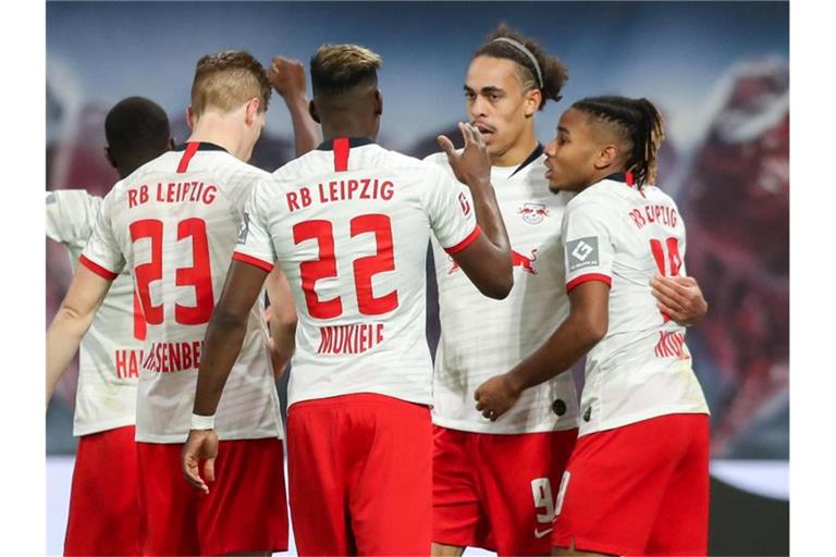 RB Leipzig ist erstmals Herbstmeister. Foto: Jan Woitas/dpa-Zentralbild/dpa