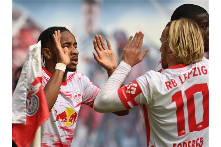 RB Leipzig setzte sich souverän gegen die Hertha durch. Foto: Robert Michael/dpa-Zentralbild/dpa