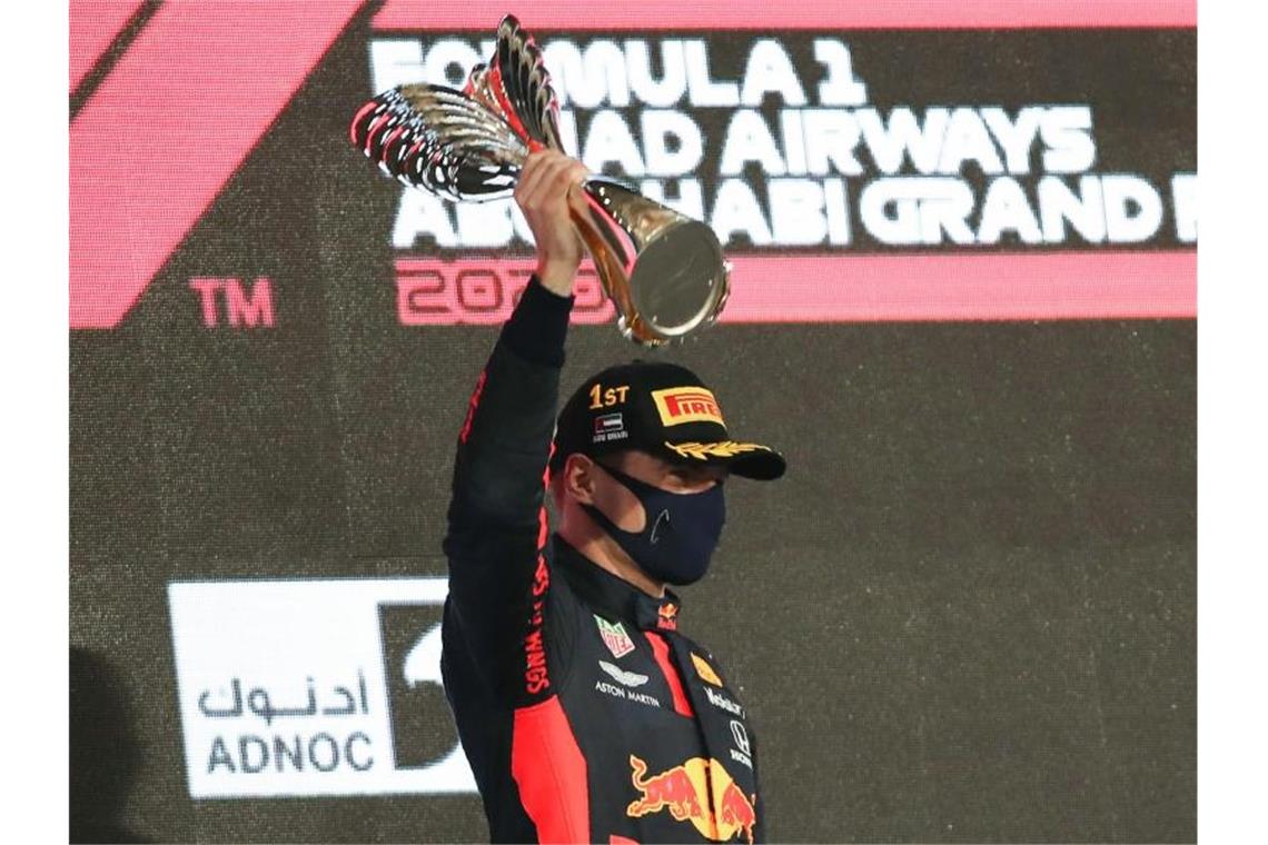 Red-Bull-Pilot Max Verstappen hat den Saisonabschluss in Abu Dhabi gewonnen. Foto: Kamran Jebreili/Pool AP/AP/dpa
