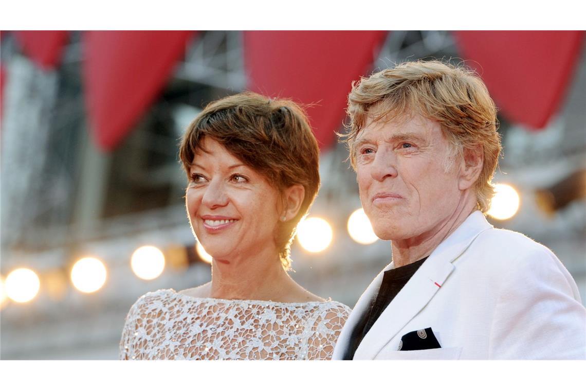 Redford mit seiner Frau Sibylle Szaggars. (Archivbild)