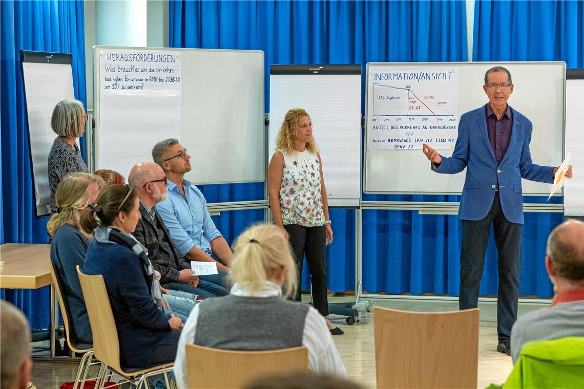 Referent Bertram Ribbeck vom Klimaentscheid möchte mehr Bürger für das Thema Verkehrswende begeistern. Foto: Alexander Becher