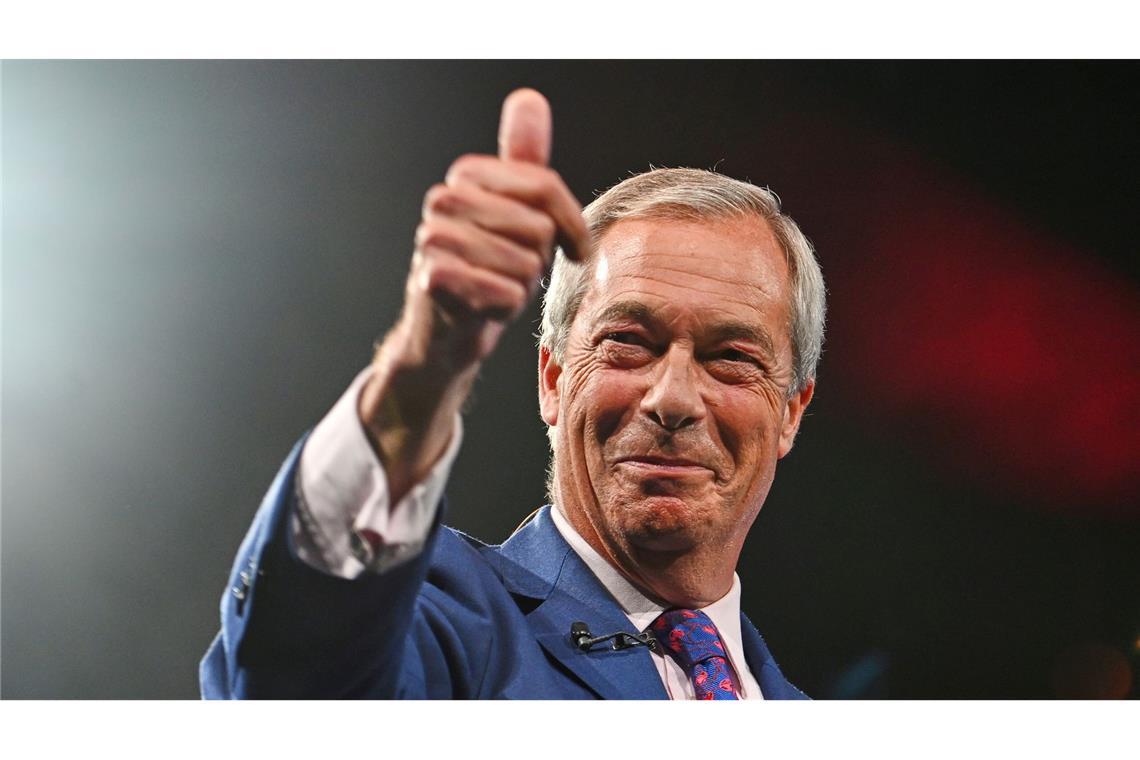 Reform-UK-Chef Nigel Farage setzt die britische Regierung seit Wochen unter Druck. (Archivbild)