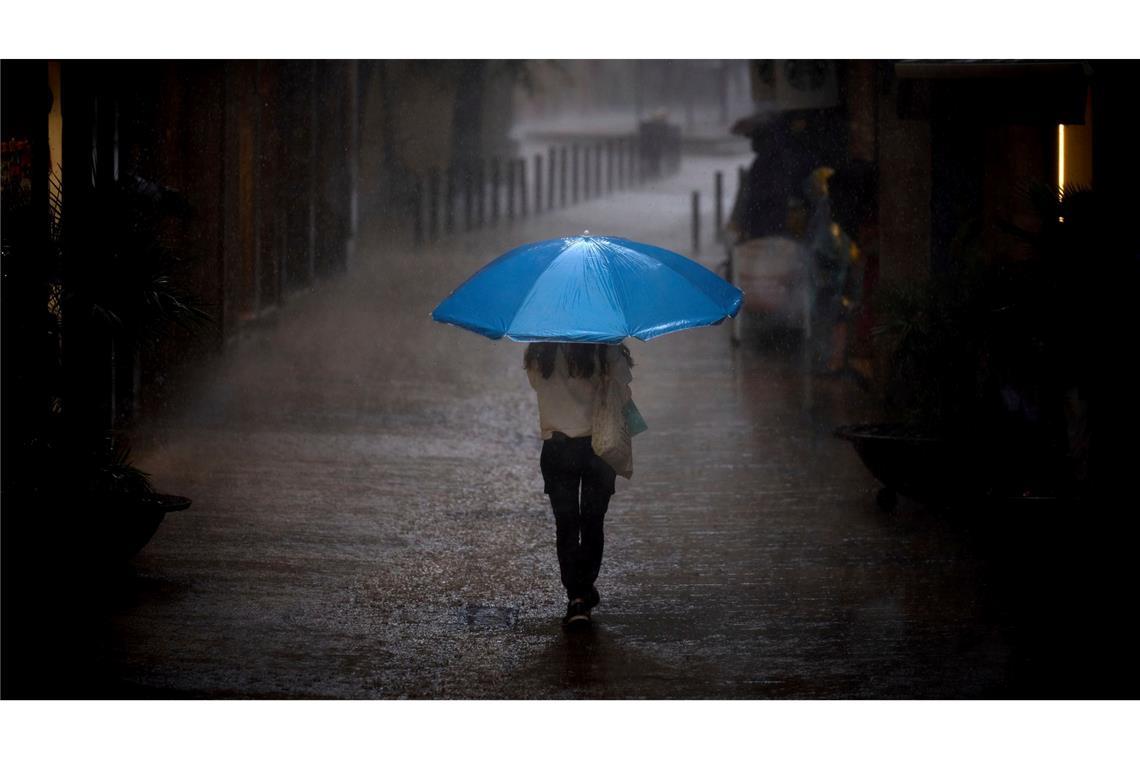 Regenwetter während Kataloniens Nationalfeiertag "Diada"
