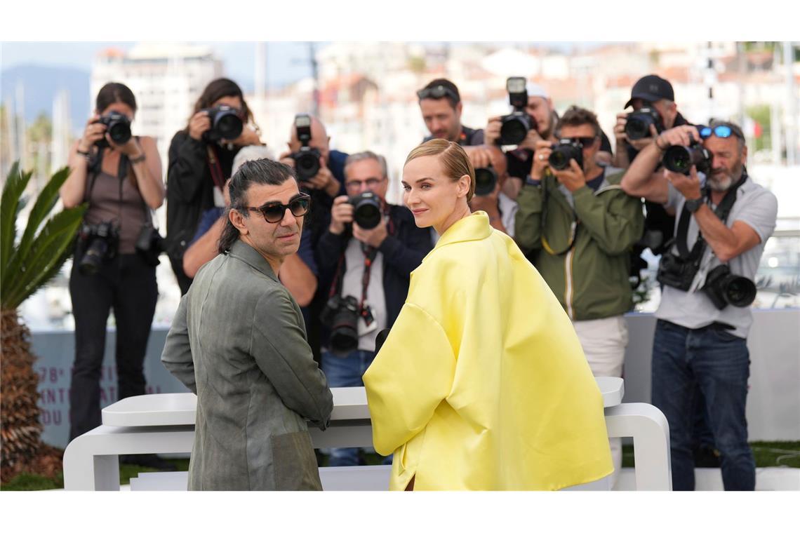 Regisseur Fatih Akin und Diane Kruger nach der Premiere von "Amrum". (Archivbild)