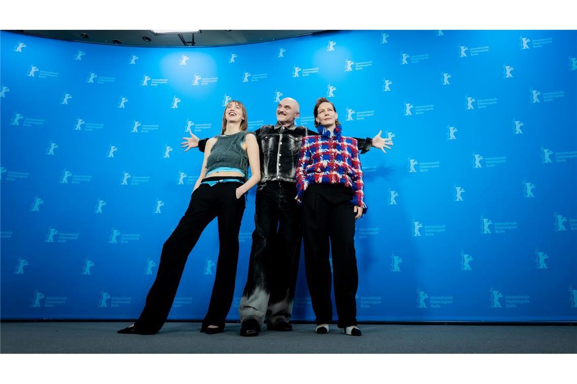 Regisseur Markus Schleinzer stellte mit den Schauspielerinnen Caro Braun und Sandra Hüller seinen Film "Rose" vor.