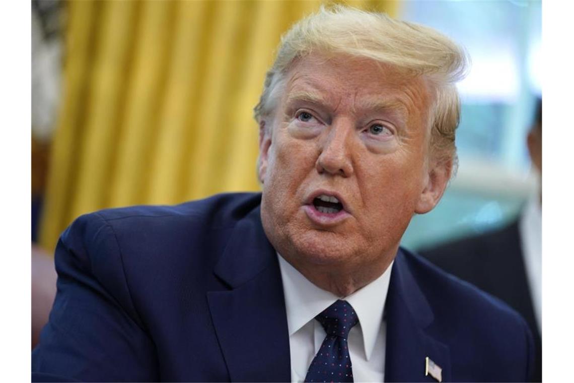 Trump tritt Feldzug gegen Twitter und Co. los Reglementiert nach dem Twitter-Faktencheck soziale Medien: Donald Trump. Foto: Evan Vucci/AP/dpa