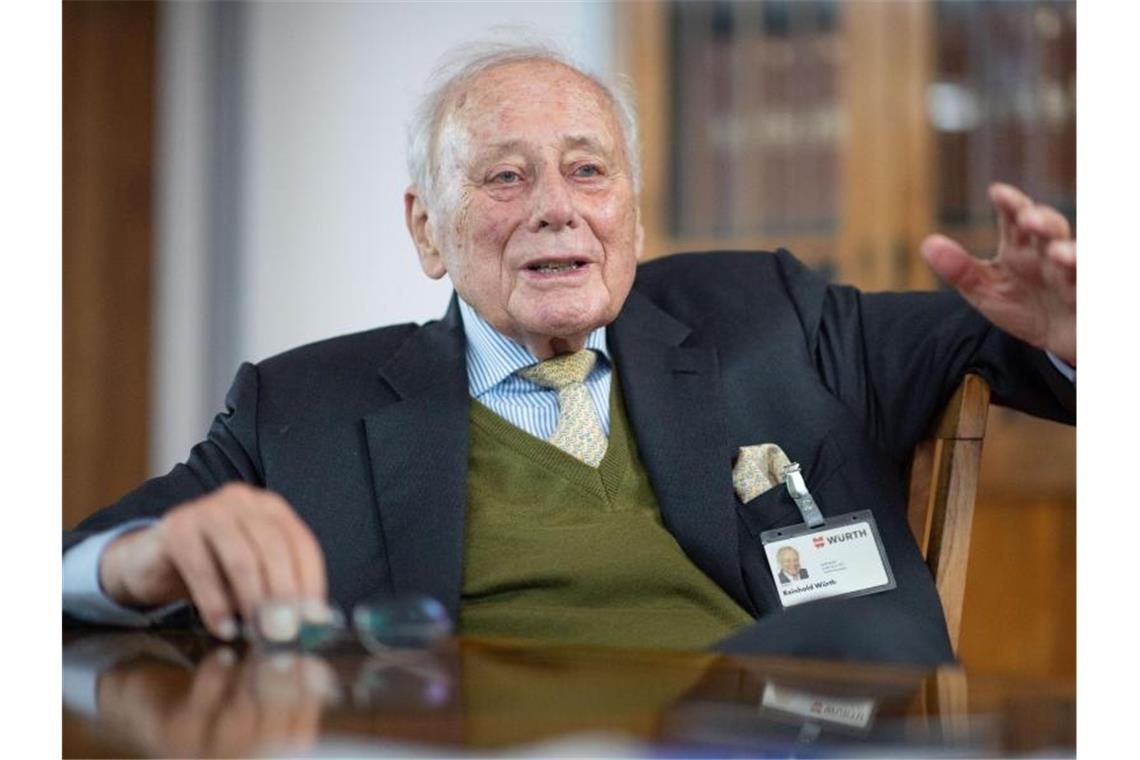 Würth:Kleinbetrieb könnte heute kein Großkonzern mehr werden Reinhold Würth, Gründer des Konzerns Würth. Foto: Marijan Murat/dpa/Archivbild