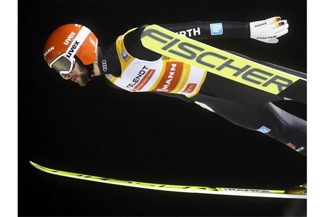 Reist in bestechender Form zur Skiflug-WM nach Planica: Anton Palzer. Foto: Vesa Moilanen/Lehtikuva/dpa