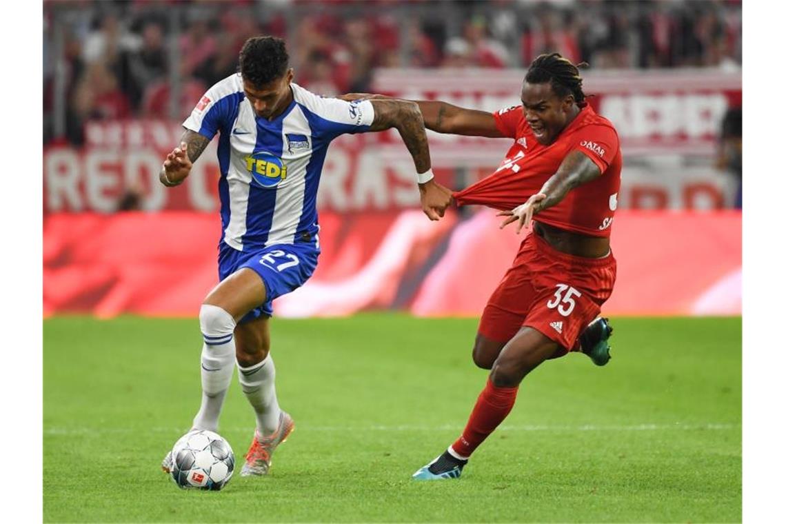 Renato Sanches (r) wurde gegen Hertha nur eingewechselt. Foto: Sven Hoppe