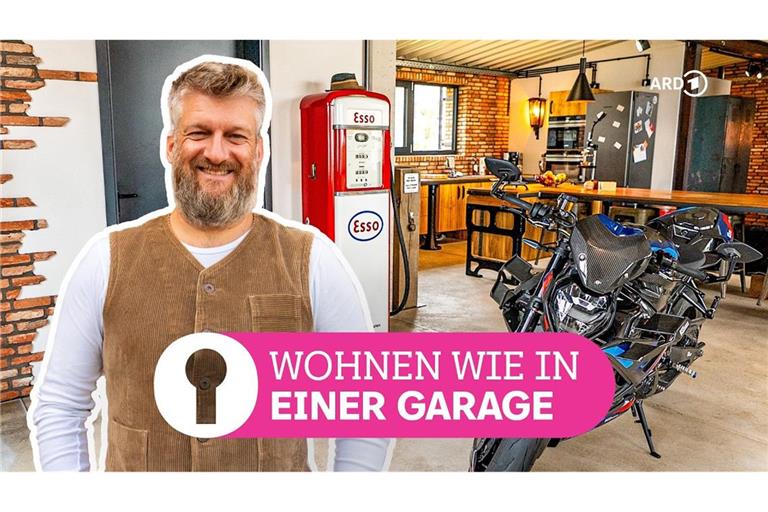 René wohnt wie in einer Garage.