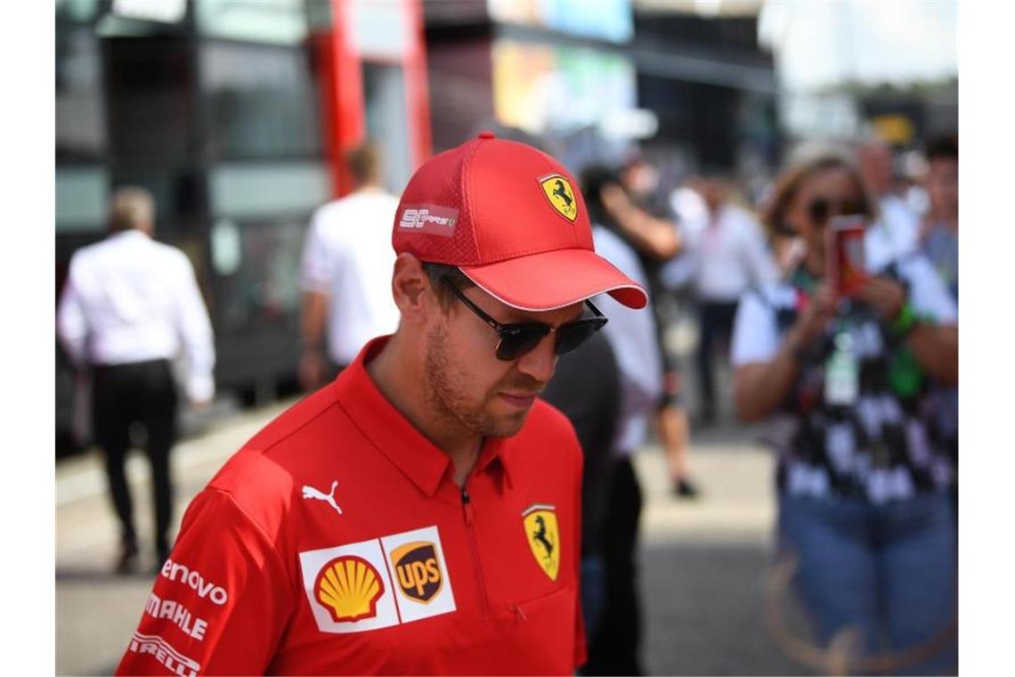 Rennfahrer Sebastian Vettel. Foto: Sebastian Gollnow/Archivbild