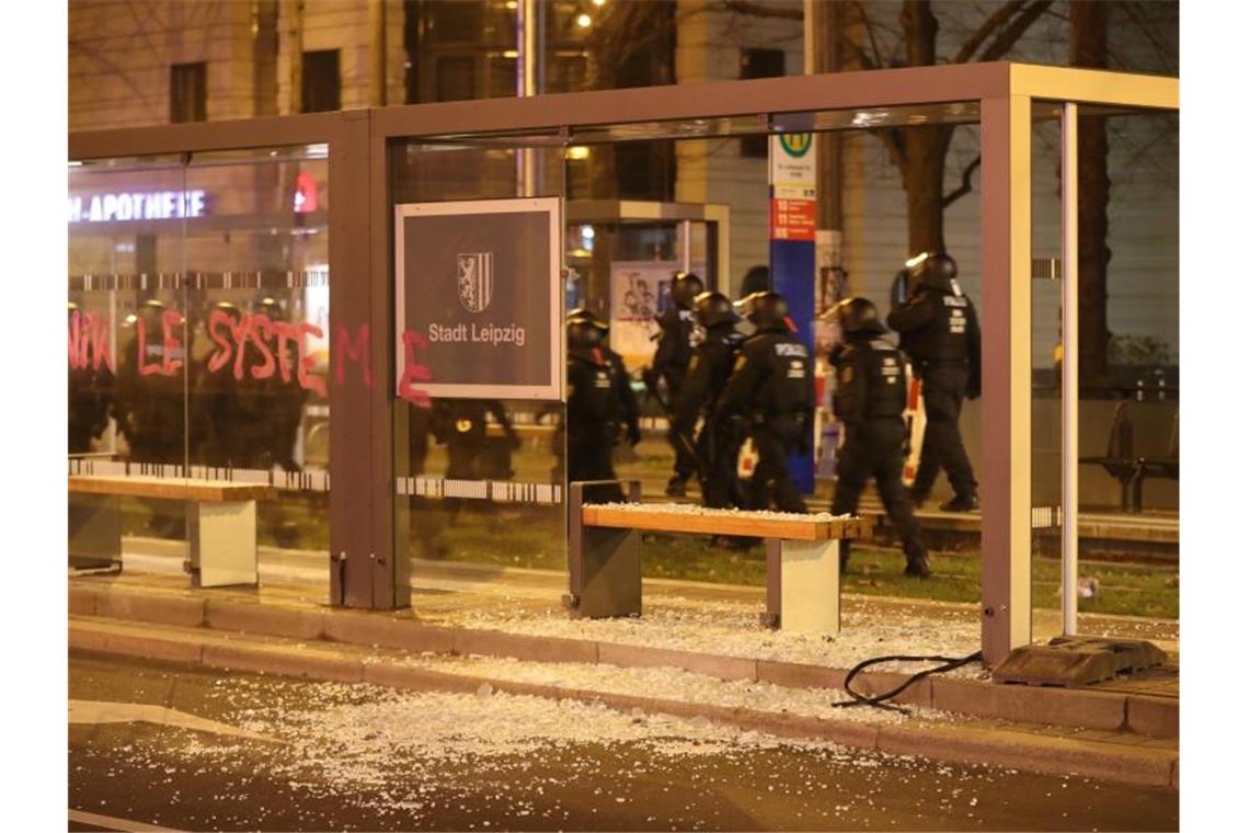 Ausschreitungen bei Indymedia-Demo in Leipzig