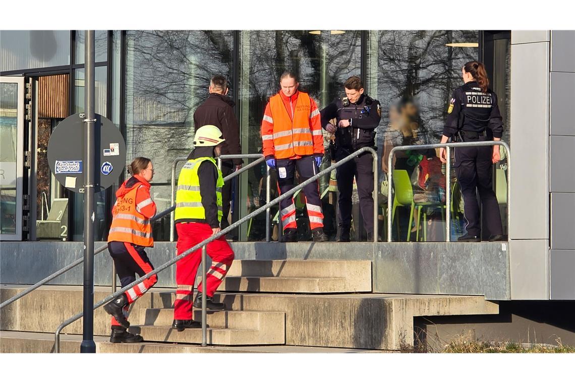 Rettungskräfte im Großeinsatz