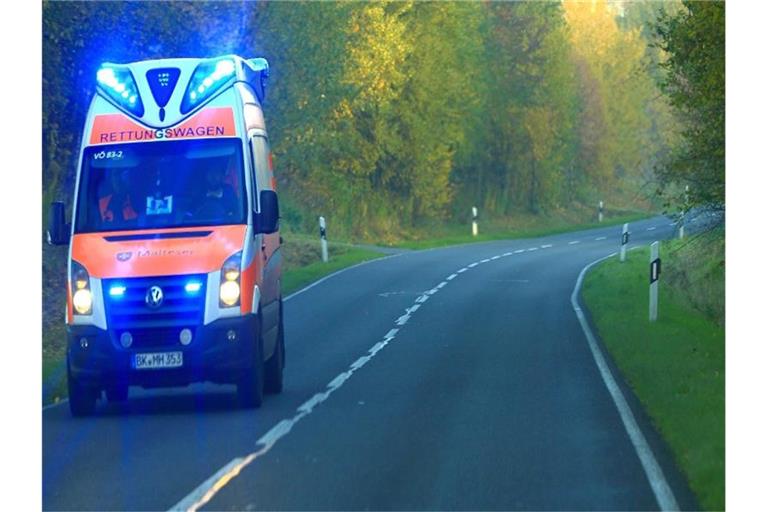Rettungswagen im Einsatz. Foto: Jens Wolf/dpa-Zentralbild/dpa/Symbolbild
