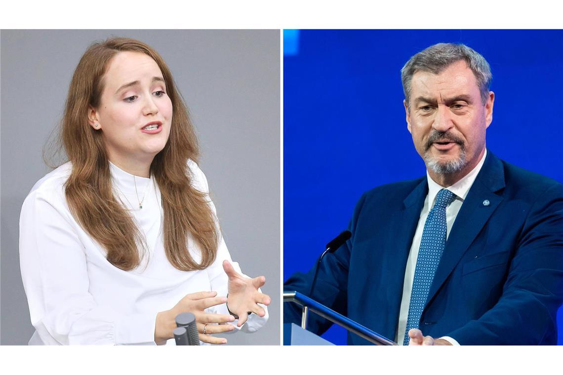 Ricarda Lang richtete beim Vermelden ihres Jura-Abschlusses Worte an Markus Söder.