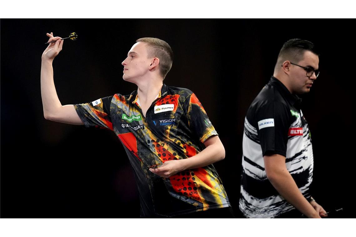 Deutsche Darts-Hoffnung zwischen Playstation und Einstein Ricardo Pietreczko überraschte gegen Geheimfavorit Gian van Veen.