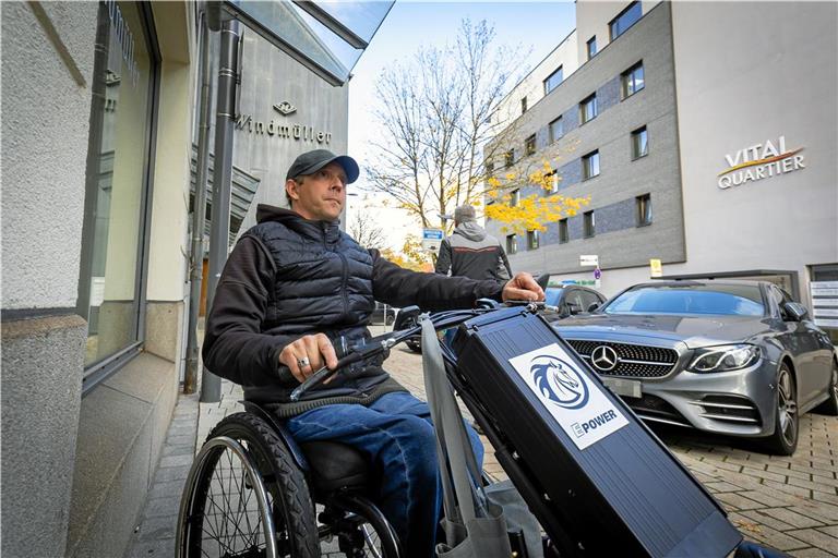 Rico Höhn ist in der Gerberstraße in der Backnanger Innenstadt von einer Polizeistreife kontrolliert worden. Foto: Alexander Becher
