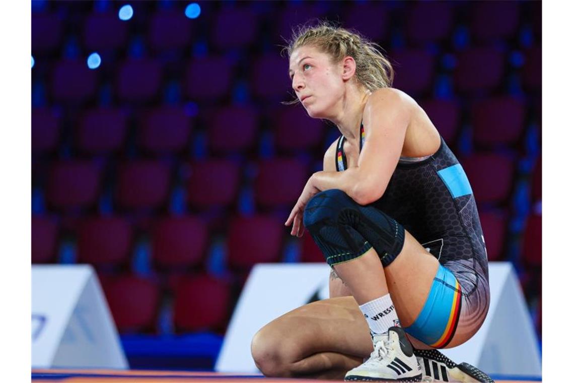 Ringerin Nina Hemmer verpasste den WM-Titel. Foto: Kadir Caliskan/United World Wrestling/dpa