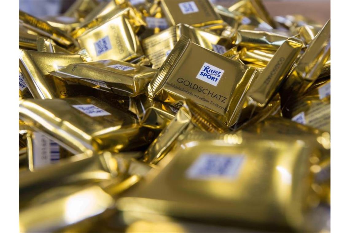 Ritter Sport Mini Tafeln. Foto: picture alliance / dpa