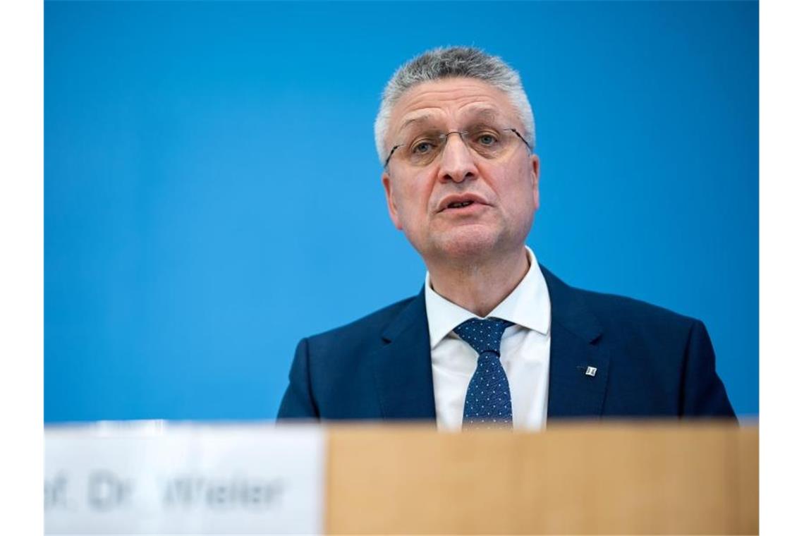 RKI-Präsident Lothar Wieler in der Bundespressekonferenz. Foto: Bernd von Jutrczenka/dpa