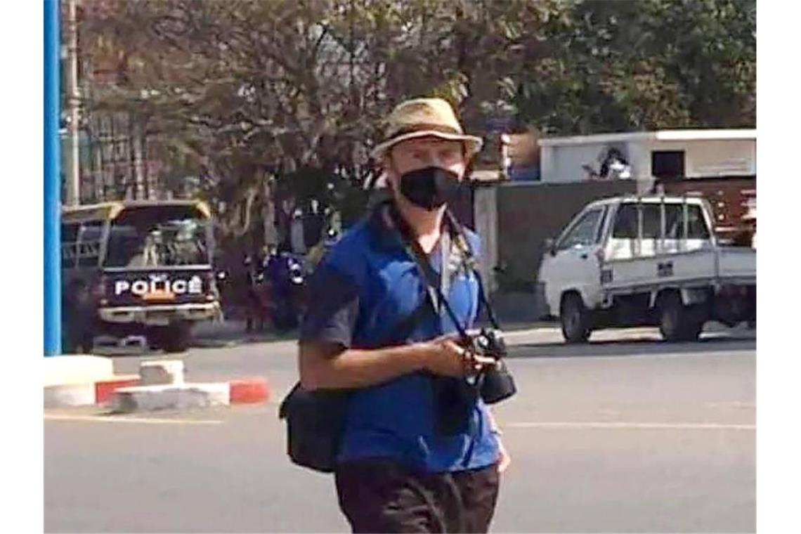 Robert Bociaga, ein polnischer Journalist, der für die Deutsche Presse-Agentur in Myanmar tätig ist. Foto: --/facebook screenshot/dpa