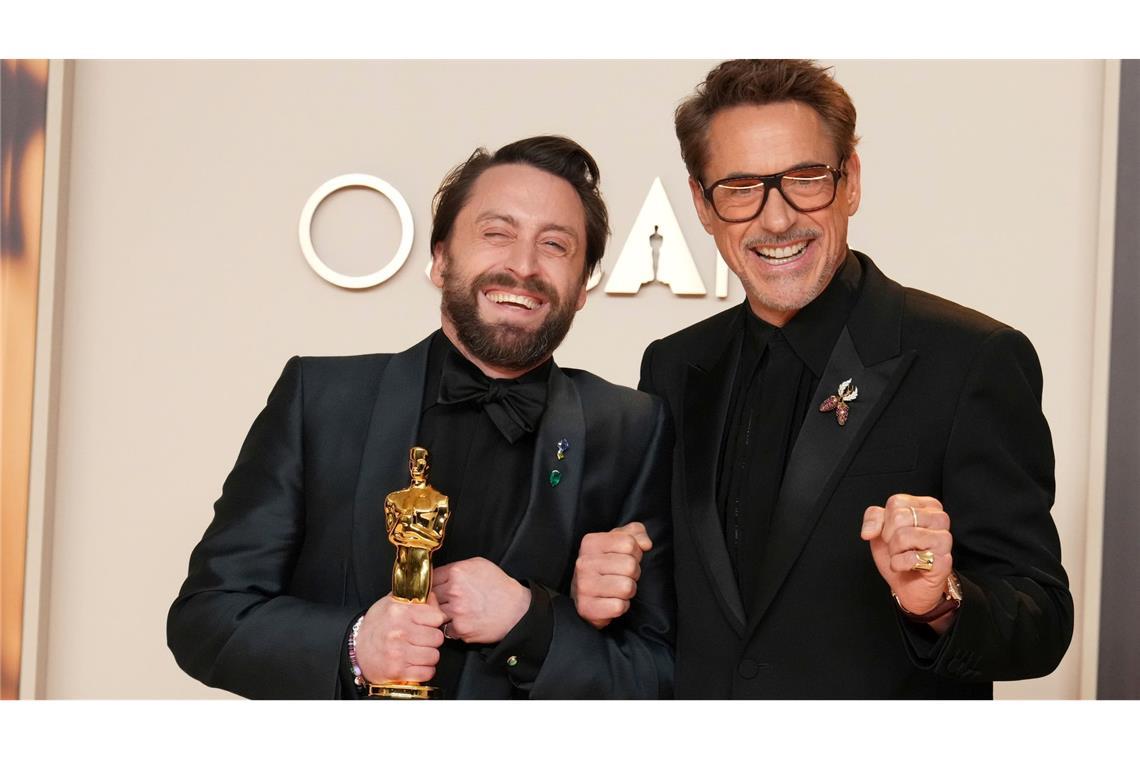 Superheld mit Schwächen - Robert Downey Jr. wird 60 Robert Downey Jr. trat bei der Oscar-Verleihung als "Presenter" auf. (Archivbild)
