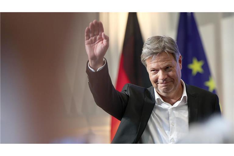 Robert Habeck, hier beim Abschied aus dem Bundeswirtschaftsministerium, verlässt nun auch den Bundestag.