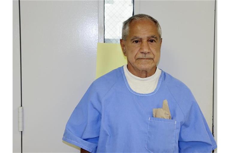 Robert Kennedys Mörder Sirhan Sirhan erscheint in San Diego zu einer Bewährungsanhörung. Foto: Uncredited/California Department of Corrections and Rehabilitation via AP/dpa
