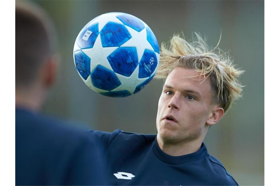 Robin Hack nimmt am Training teil. Foto: Thomas Frey/Archivbild