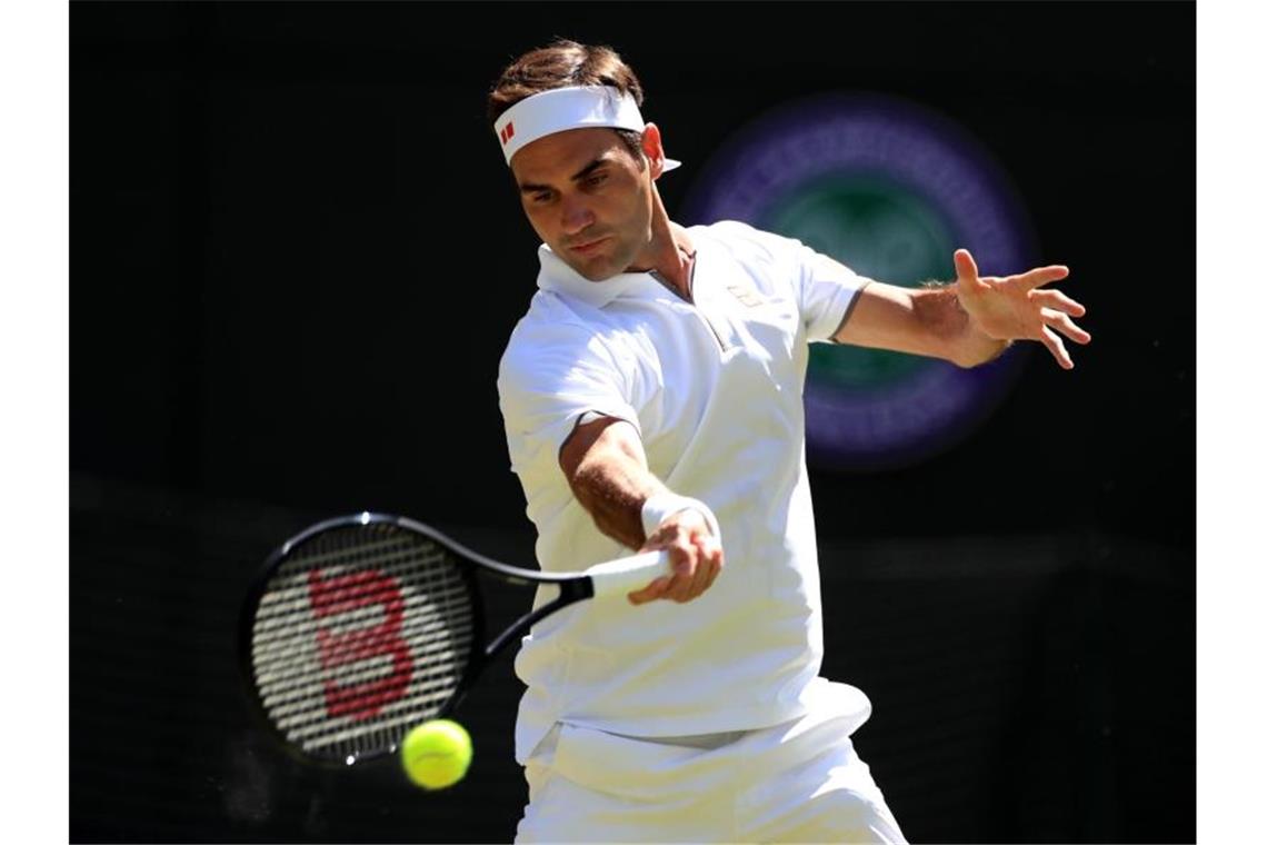 Roger Federer trifft im Viertelfinale auf Kei Nishikori. Foto: Mike Egerton/PA Wire