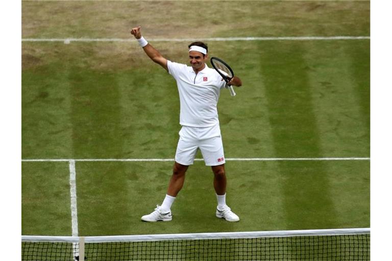 Roger Federer tritt im Wimbledon-Halbfinale zum 40. mal gegen Rafael Nadal an. Foto: Bradley Collyer/PA Wire