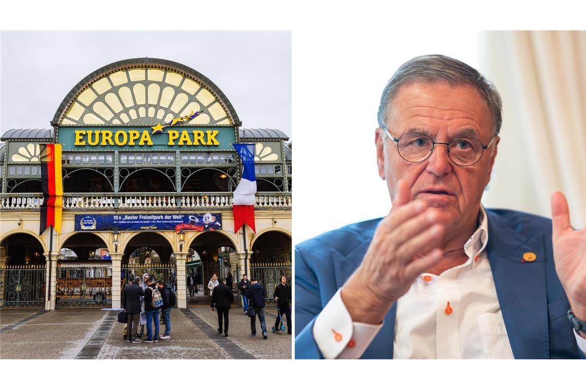 Roland Mack, geschäftsführender Gesellschafter des Europa-Park, während eines Interviews im Europa-Park.