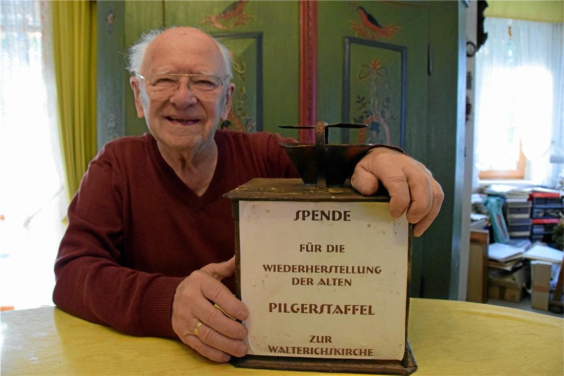 Rolf Schweizer hat einfach nicht lockergelassen. Unermüdlich hat er für den Wiederaufbau getrommelt und Spenden gesammelt. Foto: E. Klaper