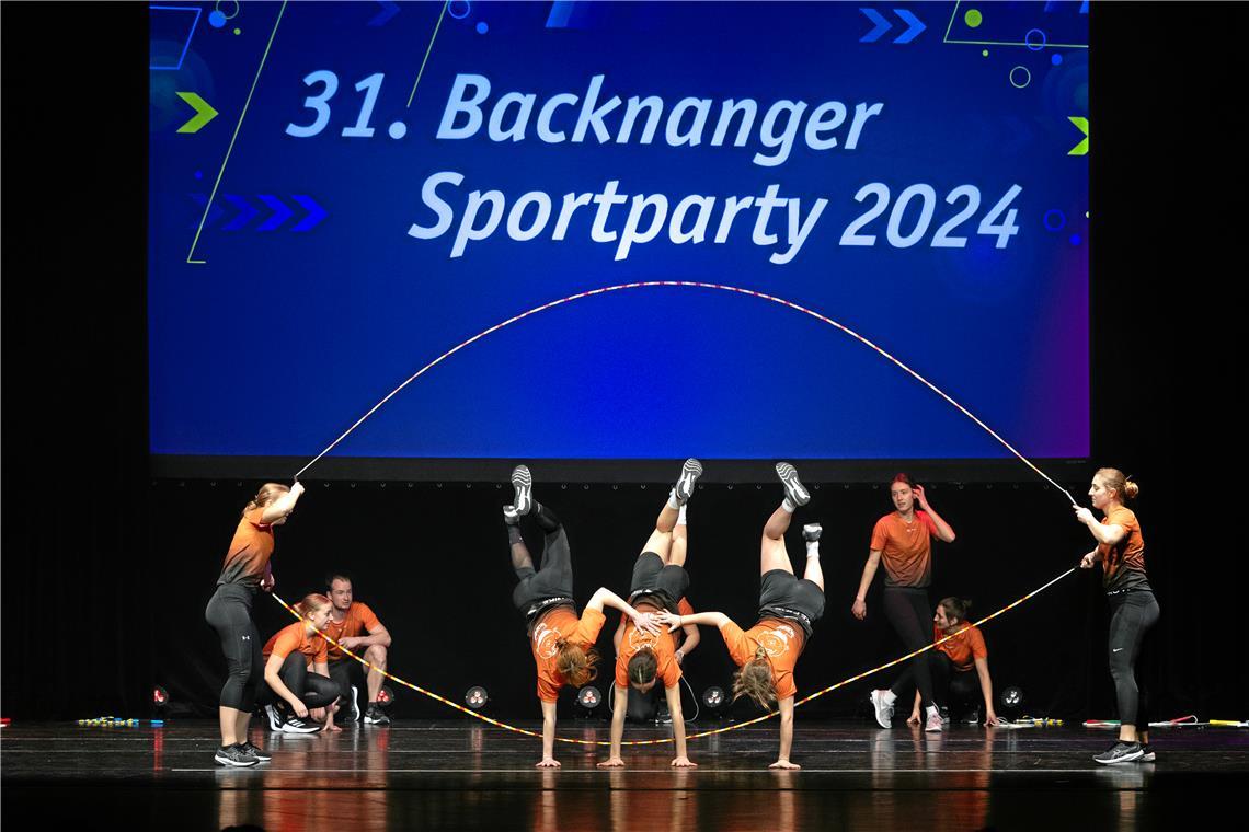 Rope Skipping // 31. Backnanger Sportparty am 1.3.2024 im Backnanger Bürgerhaus ...