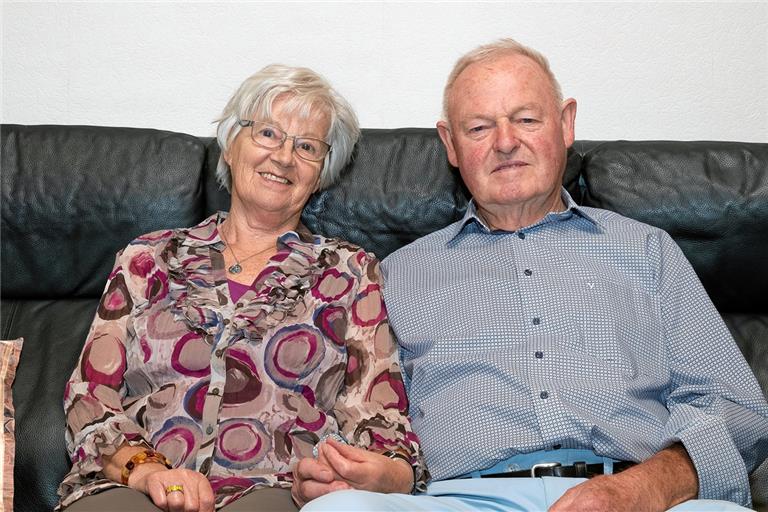 Rosa und Ludwig Grotz aus Burgstetten sind seit 60 Jahren ein Ehepaar. Foto: J. Fiedler