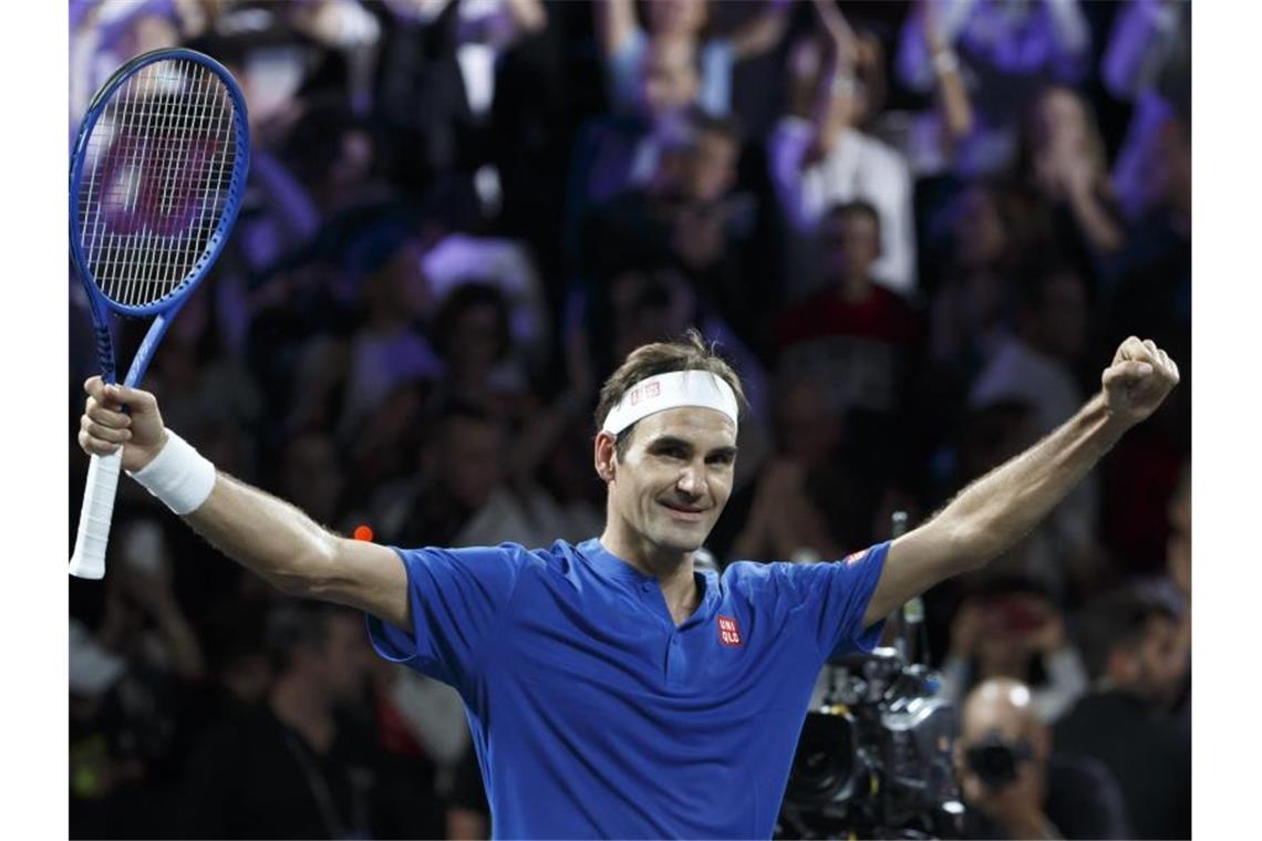 Routiniert hat Roger Federer mit seinem Sieg beim Laver Cup Team Europa wieder in Führung gebracht. Foto: Salvatore Di Nolfi/Keystone