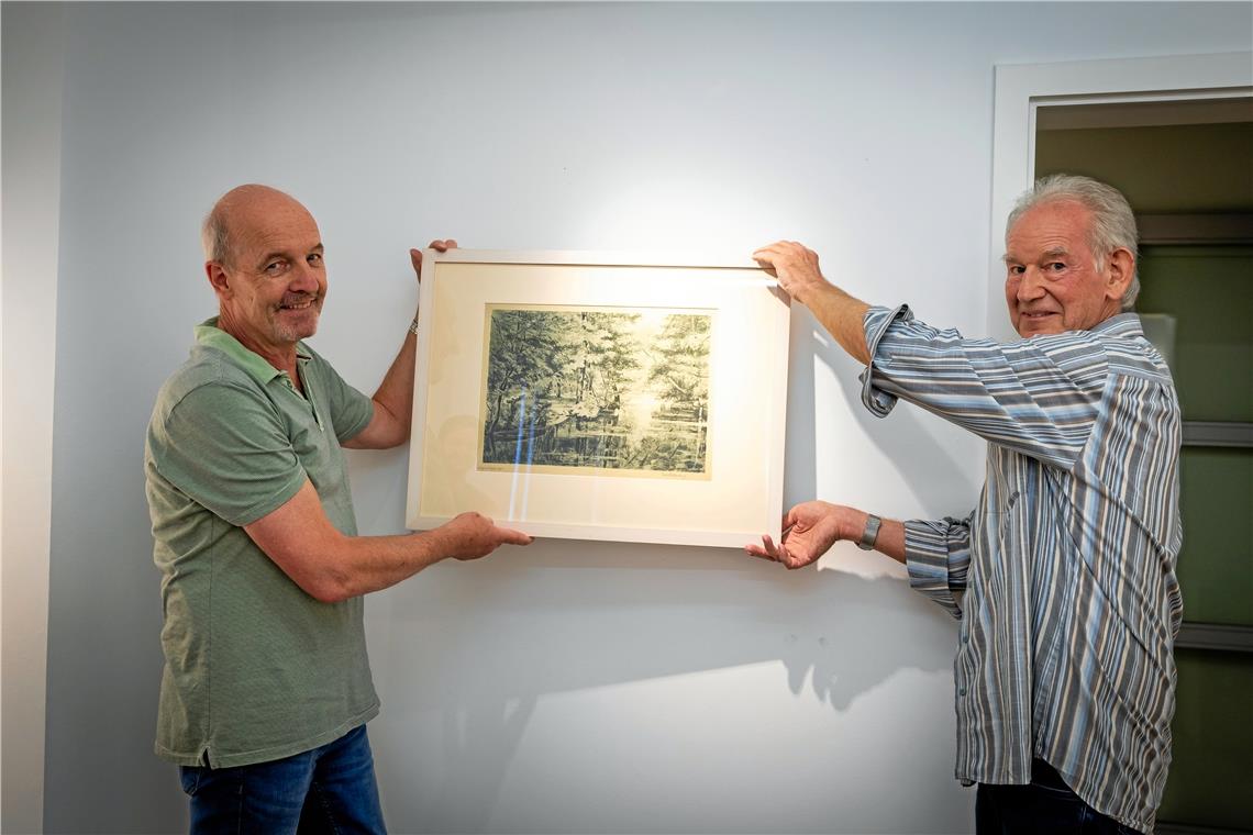 Felix Hollenberg zeigt in Backnang unberührte Landschaften Rudi Limbach und Wolfgang Uhlig vom Heimat- und Kunstverein kuratieren die Ausstellung.
