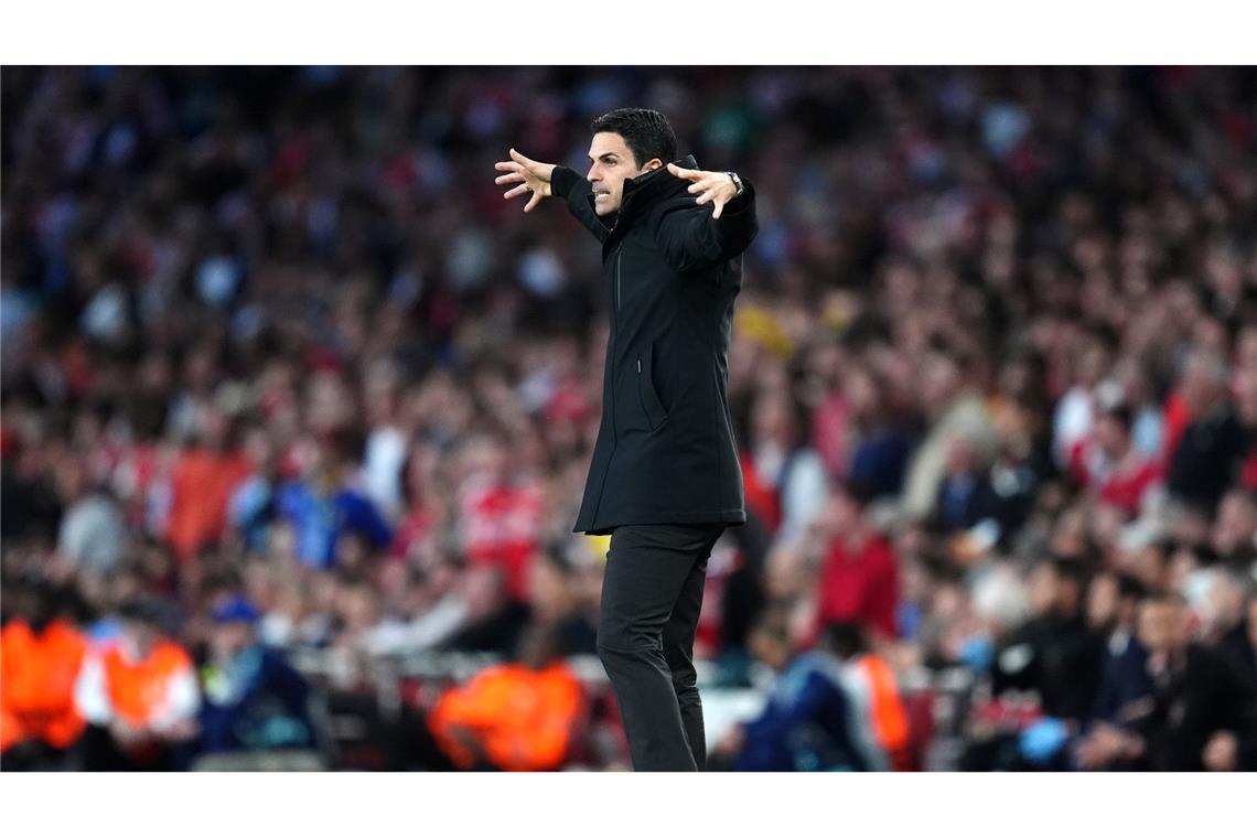 Paris zu stark: Arsenal verliert Halbfinal-Hinspiel mit 0:1 Rückschlag für Arsenals Trainer Mikel Arteta.
