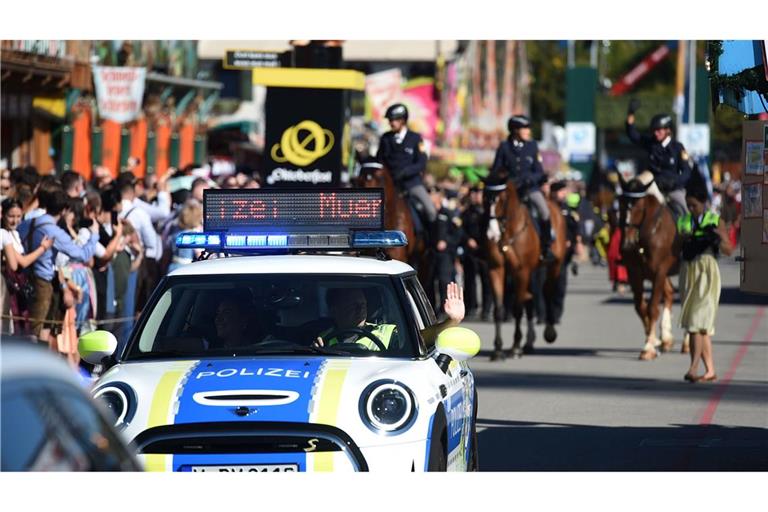 Rund 600 Polizisten sind in diesem Jahr auf dem wohl größten Volksfest der Welt im Einsatz. (Archivfoto)