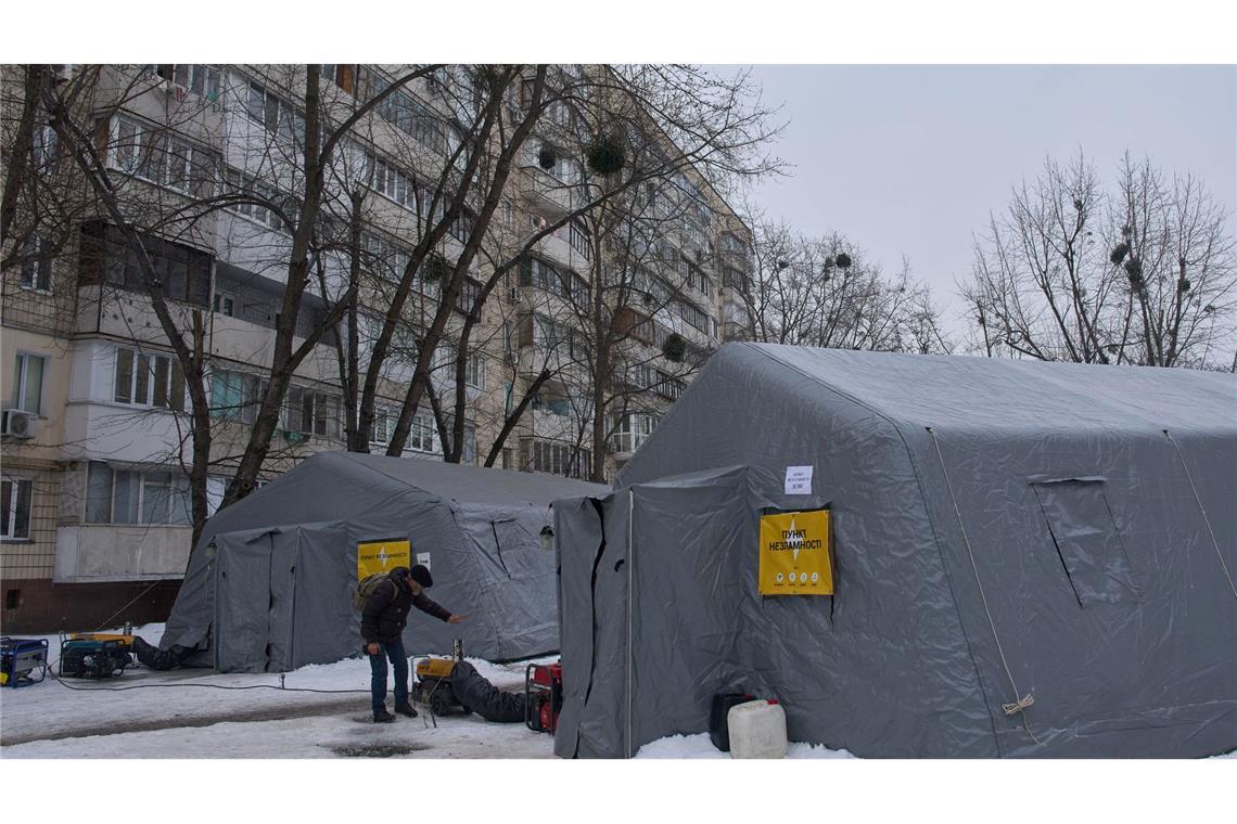 Russland greift immer wieder Energieversorgungsanlagen auch in Kiew an. (Archivbild)