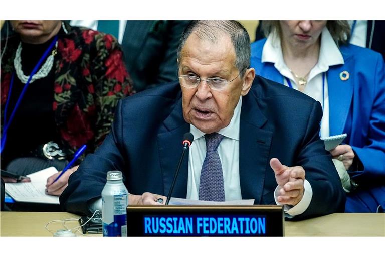 Russlands Außenminister Lawrow sichert Venezuela Moskaus Solidarität bei der Auseinandersetzung mit den USA zu. (Archivbild)